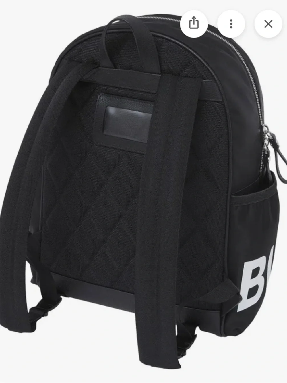 Burberry Black Backpack with White Marco Logo Panel - Picture 7 of 13